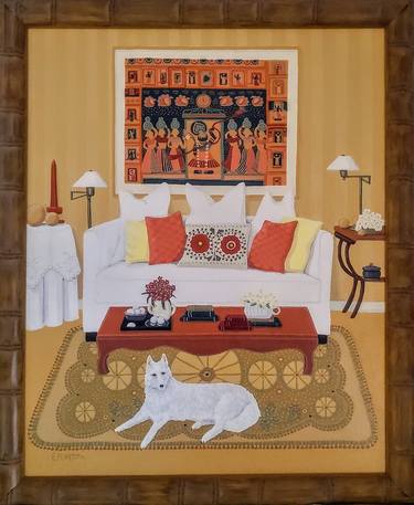 Original Folk Architecture Paintings by ELAINE KARTON