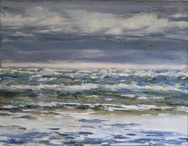 Original Modern Seascape Paintings by ELAINE KARTON