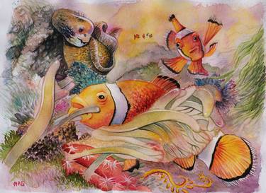 Print of Illustration Fish Paintings by ROBERT DECUREY