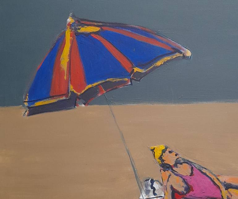 Original Beach Painting by Alejandra Mussio