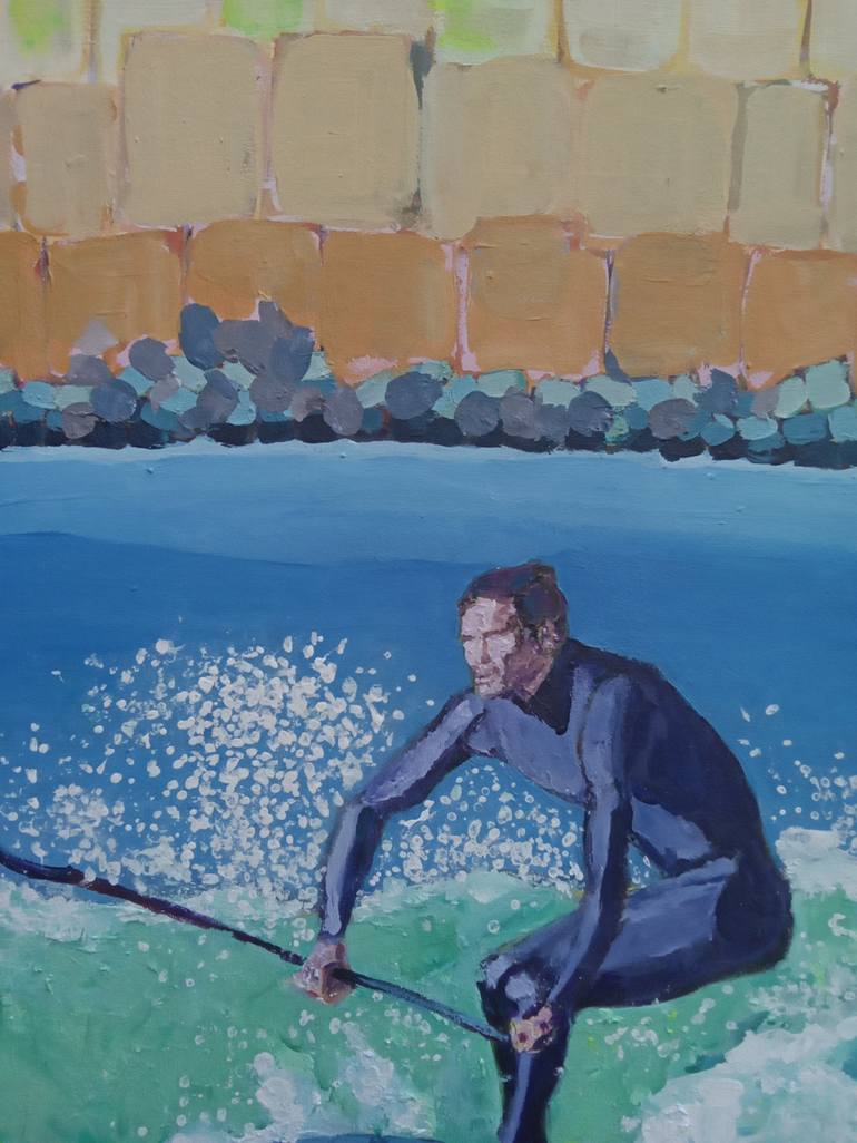 Original Contemporary Beach Painting by Alejandra Mussio