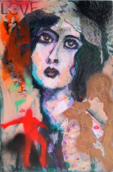 Print of Women Paintings by Alejandra Mussio