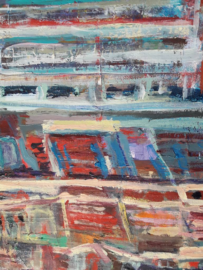 Original Expressionism Beach Painting by Alejandra Mussio