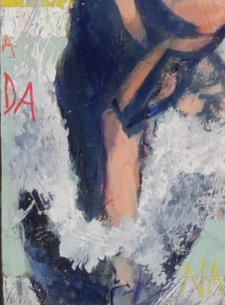 Original Expressionism Sports Painting by Alejandra Mussio