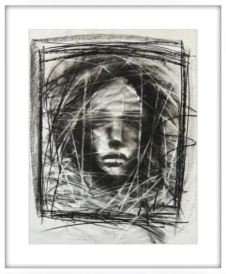 Original Abstract Women Drawing by Matt Ware