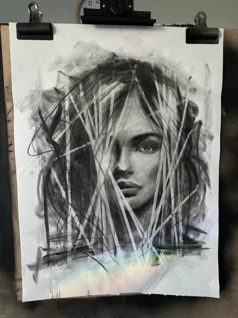 Original Abstract Women Drawing by Matt Ware