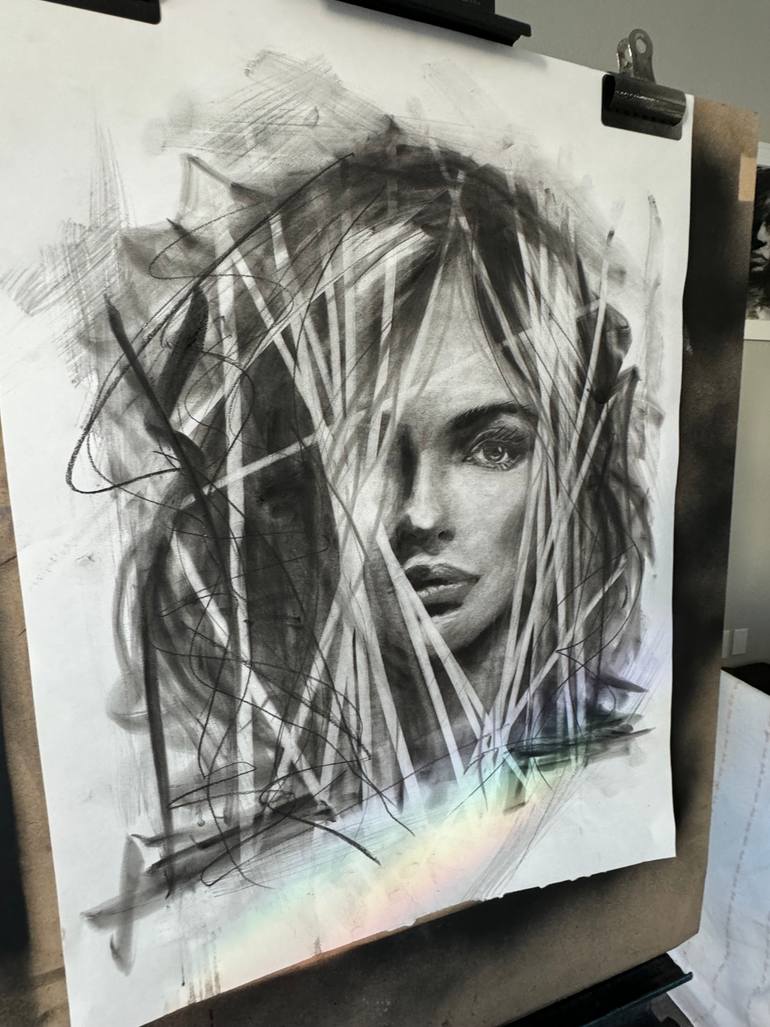 Original Abstract Women Drawing by Matt Ware