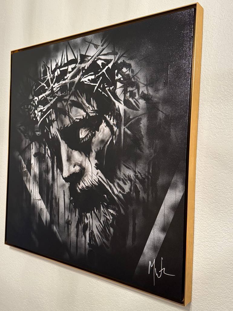 Original Black & White Religion Painting by Matt Ware