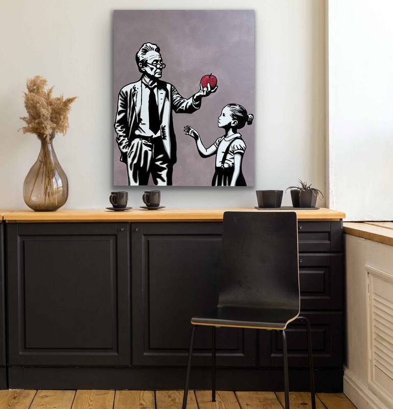 Original Street Art People Painting by Matt Ware