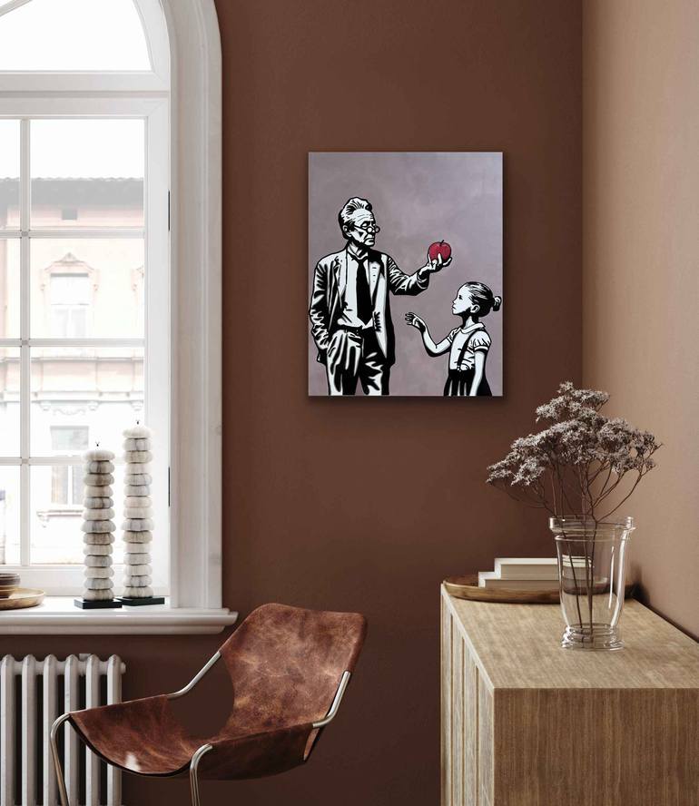 Original Street Art People Painting by Matt Ware