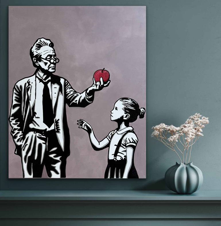 Original Street Art People Painting by Matt Ware