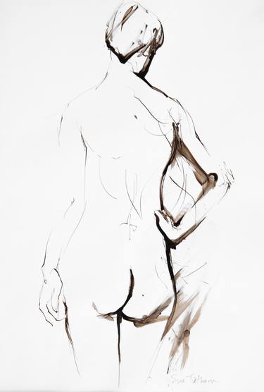 Original Expressionism Nude Drawings by Sue Tatham