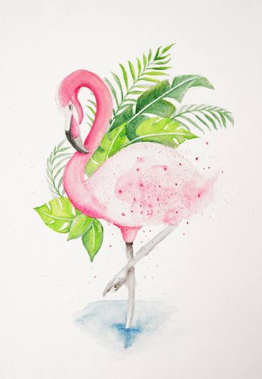 Flamingo in Summer thumb