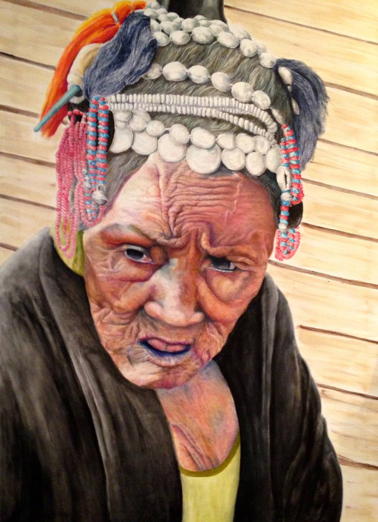 Original Realism People Painting by Allan Skriloff