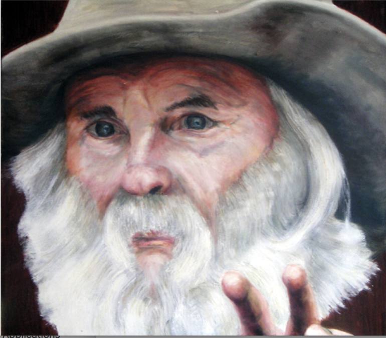 Old Farmer Painting By Allan Skriloff Saatchi Art   4564919 HSC00002 7 