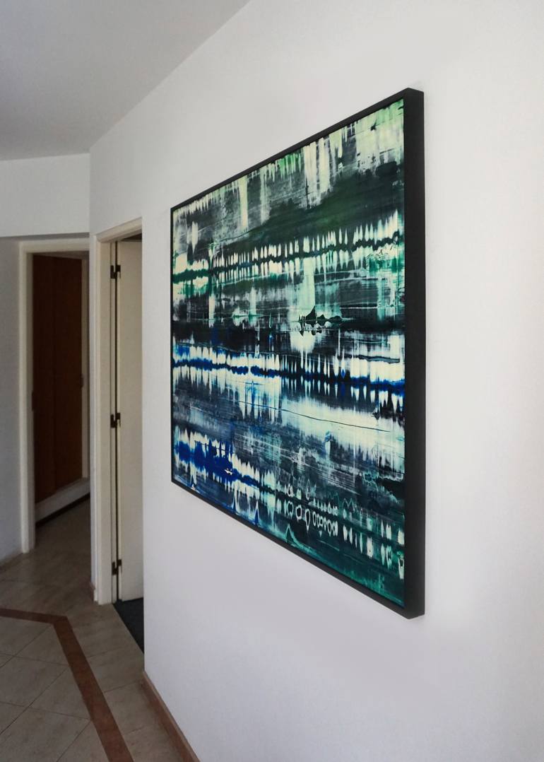 Original Abstract Expressionism Abstract Painting by Martin Del Litto