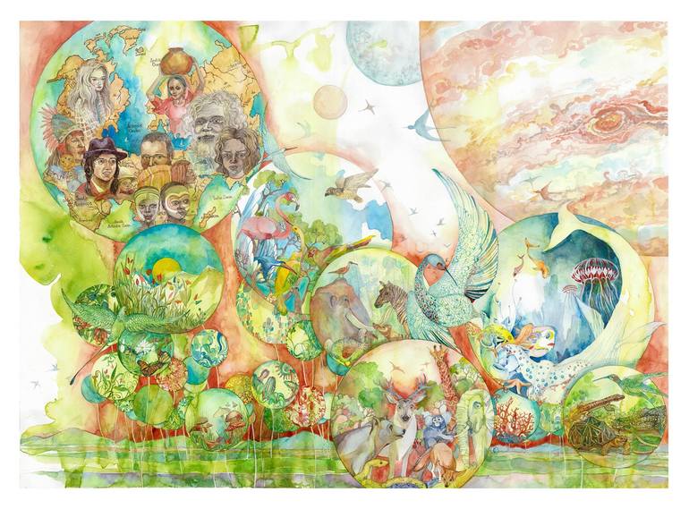 The Garden of God Painting by Ksenia Mikhailova | Saatchi Art