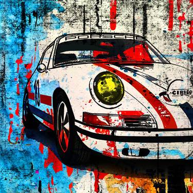 Print of Car Paintings by Stefano Sandonnini