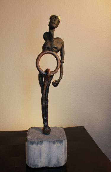 Original Sports Sculpture by Arturo Amez
