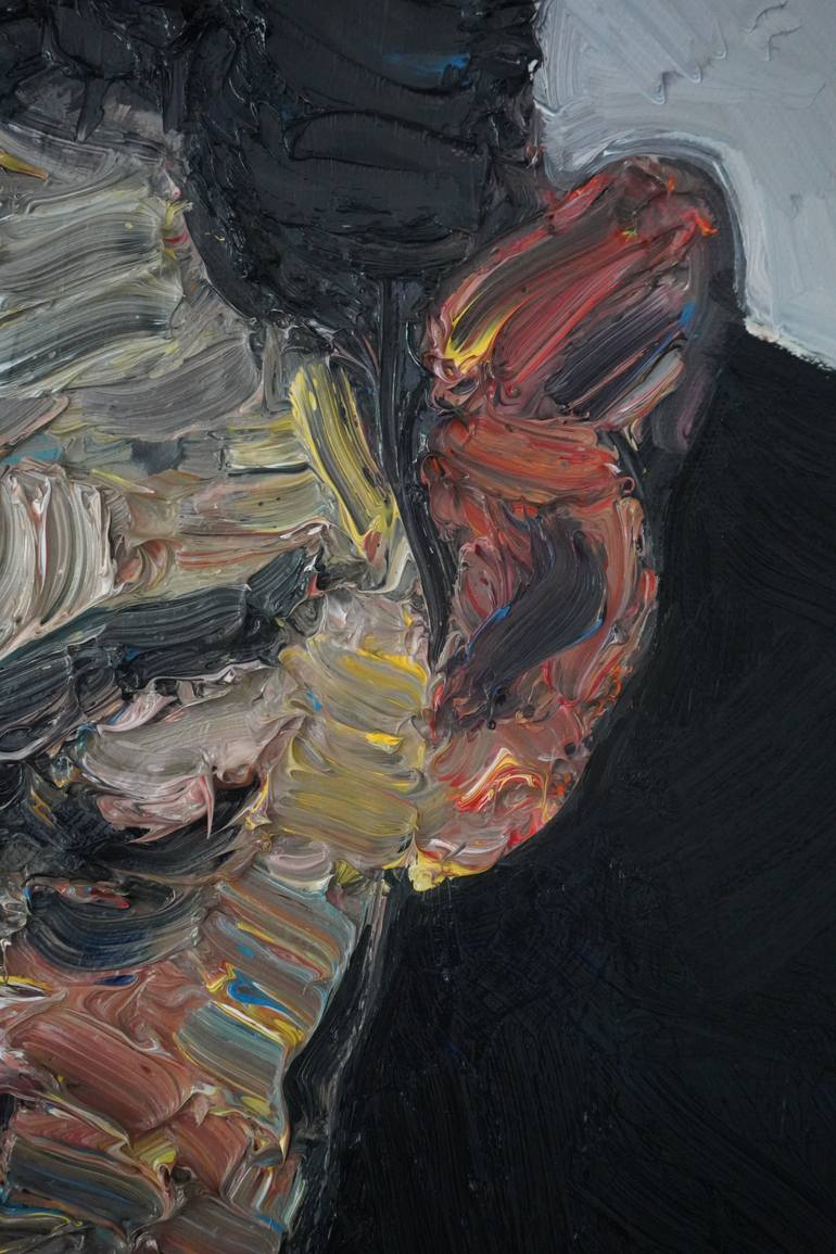 Original Expressionism People Painting by Prisac Nicolae