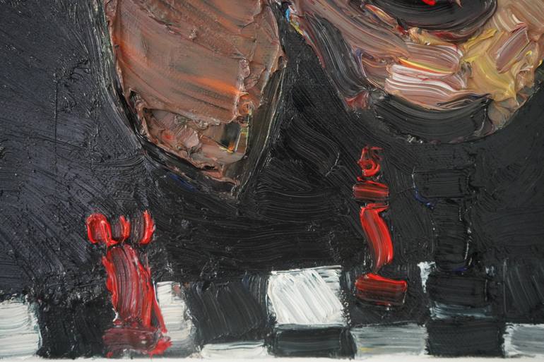 Original Expressionism People Painting by Prisac Nicolae