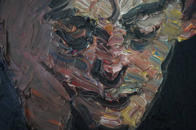 Original Expressionism People Painting by Prisac Nicolae