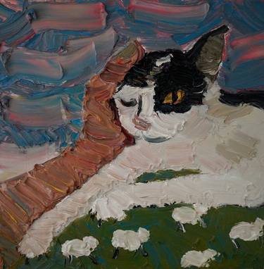 Original Cats Paintings by Prisac Nicolae