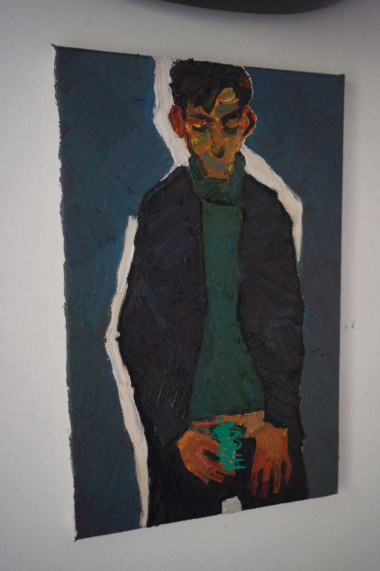 Original Portrait Painting by Prisac Nicolae