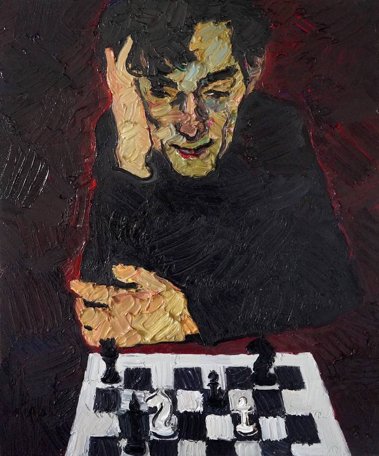 Original People Painting by Prisac Nicolae | Expressionism Art on Canvas | what are you going to do?