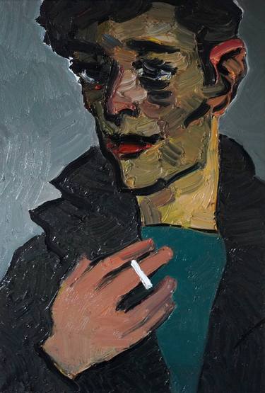 Original Expressionism Portrait Paintings by Prisac Nicolae