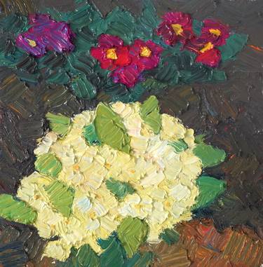 Original Expressionism Floral Paintings by Prisac Nicolae