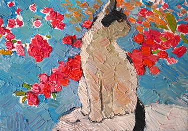 Original Cats Paintings by Prisac Nicolae