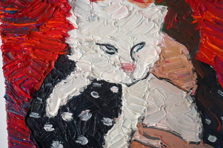 Original Cats Painting by Prisac Nicolae