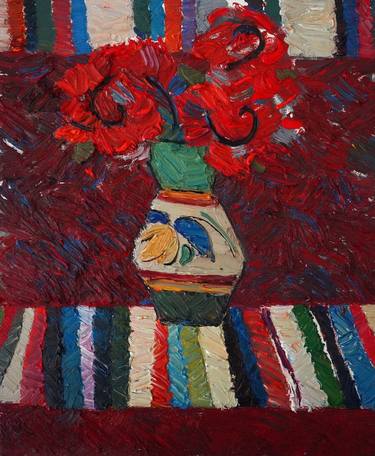 Original Abstract Still Life Paintings by Prisac Nicolae