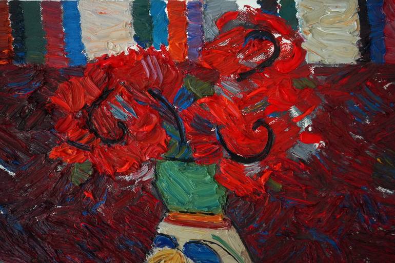 Original Abstract Still Life Painting by Prisac Nicolae