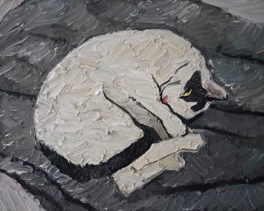 Original Cats Paintings by Prisac Nicolae