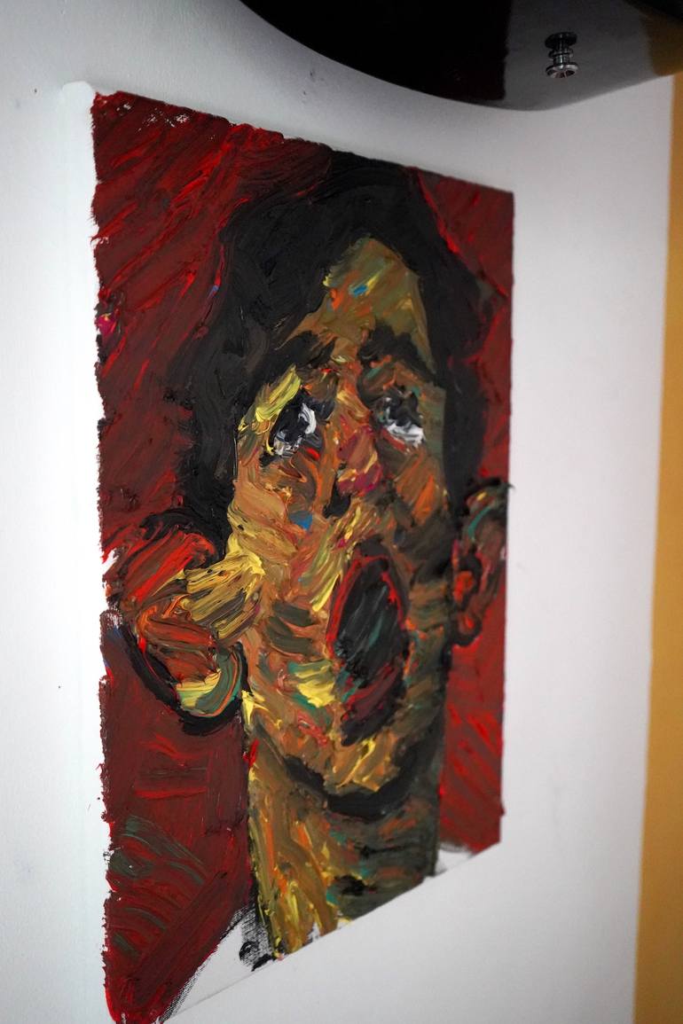 Original Expressionism Abstract Painting by Prisac Nicolae