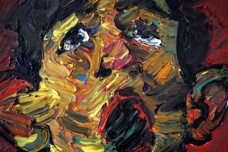 Original Expressionism Abstract Painting by Prisac Nicolae