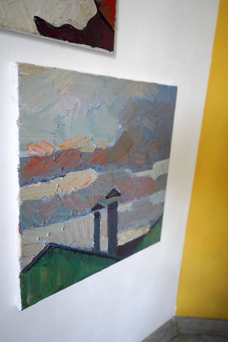 Original Expressionism Landscape Painting by Prisac Nicolae