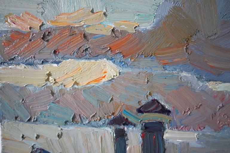 Original Expressionism Landscape Painting by Prisac Nicolae
