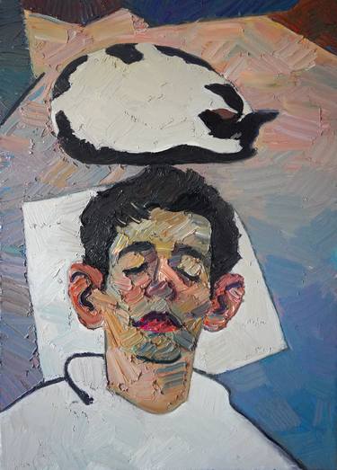 Original Expressionism Cats Paintings by Prisac Nicolae