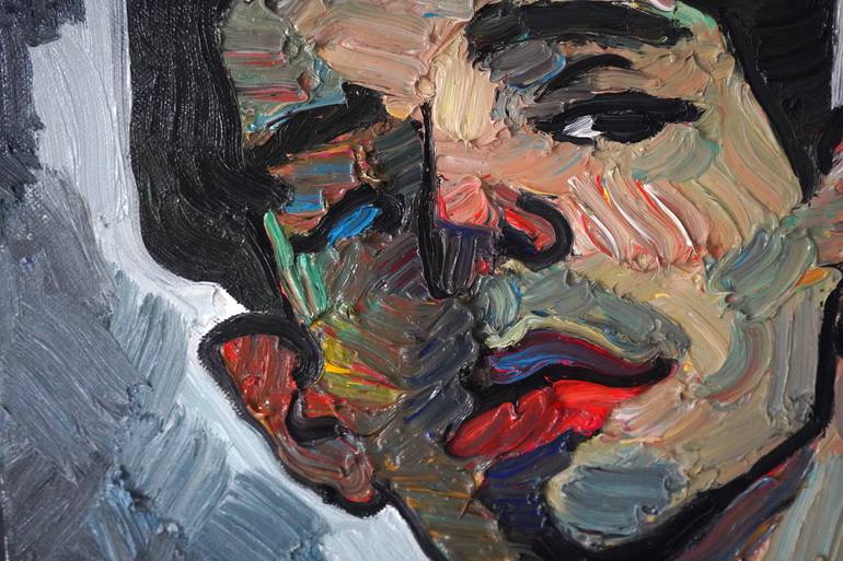 Original Expressionism Men Painting by Prisac Nicolae