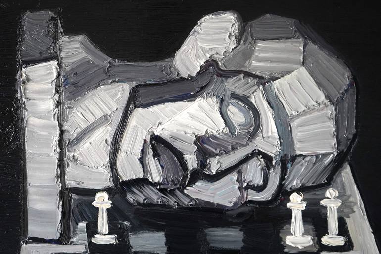 Original Expressionism Still Life Painting by Prisac Nicolae