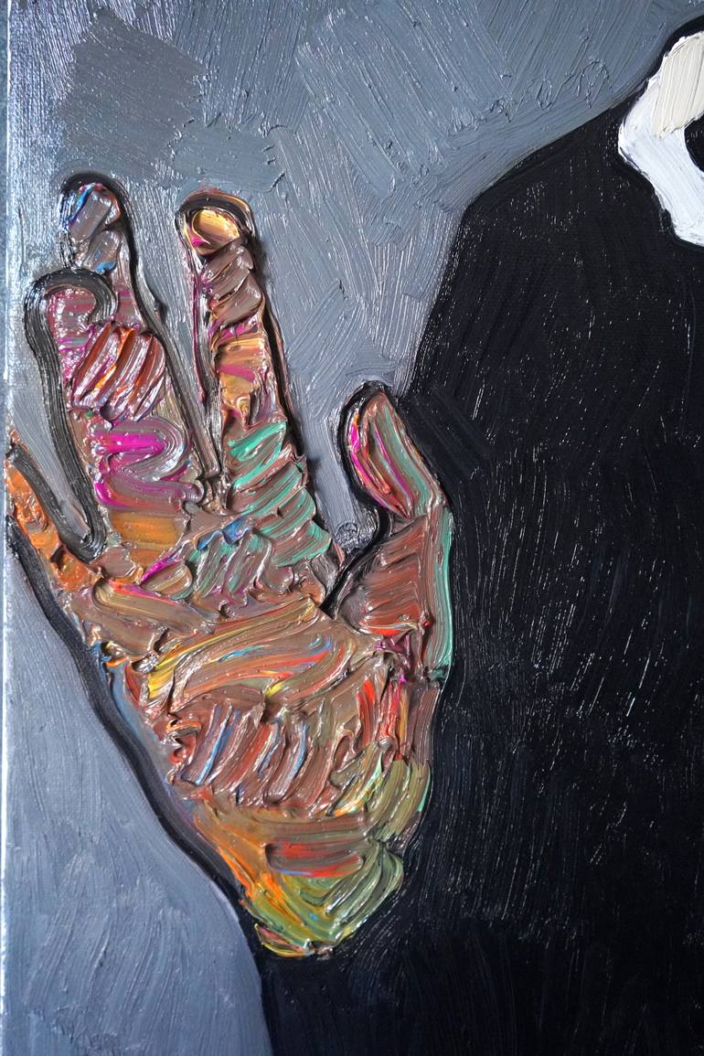 Original Expressionism Men Painting by Prisac Nicolae