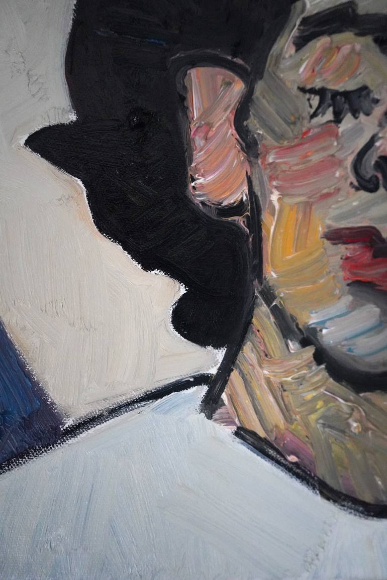 Original Expressionism Cats Painting by Prisac Nicolae