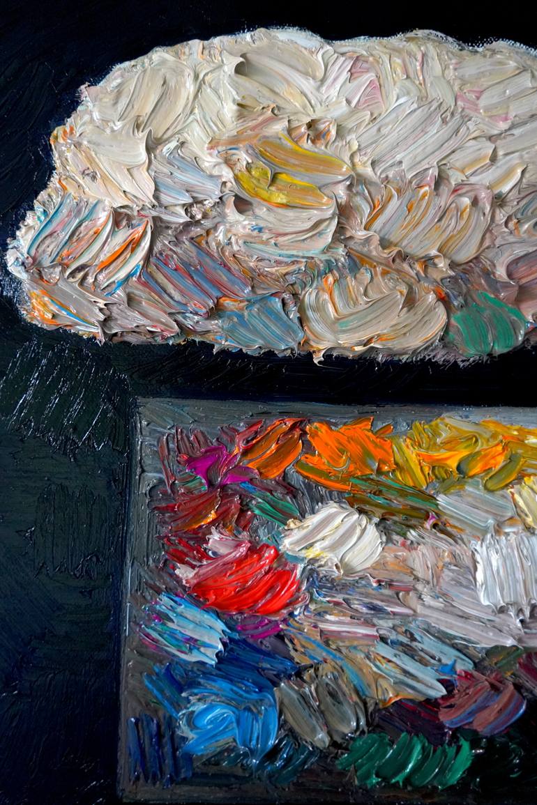 Original Expressionism Abstract Painting by Prisac Nicolae