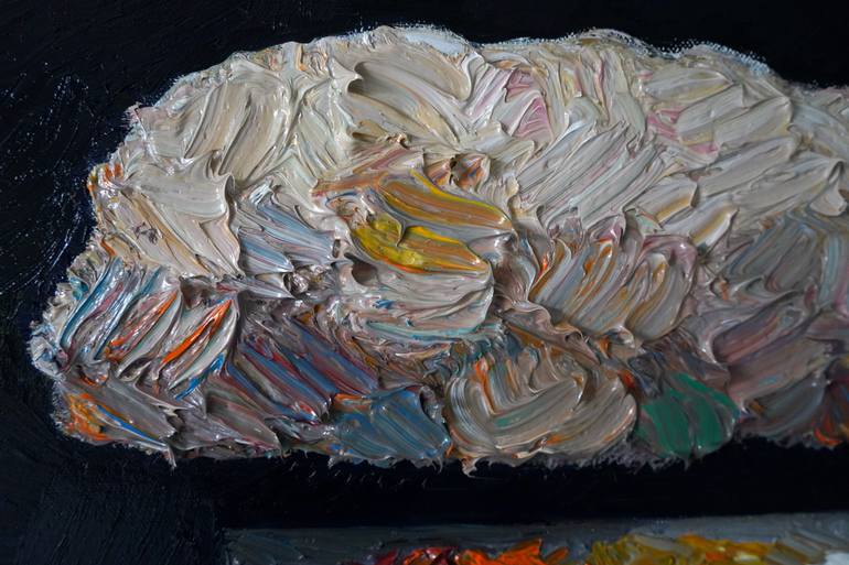 Original Expressionism Abstract Painting by Prisac Nicolae