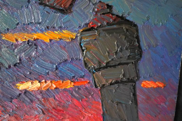 Original Expressionism Abstract Painting by Prisac Nicolae