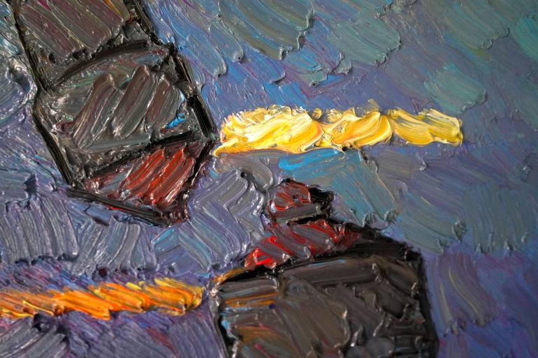 Original Expressionism Abstract Painting by Prisac Nicolae
