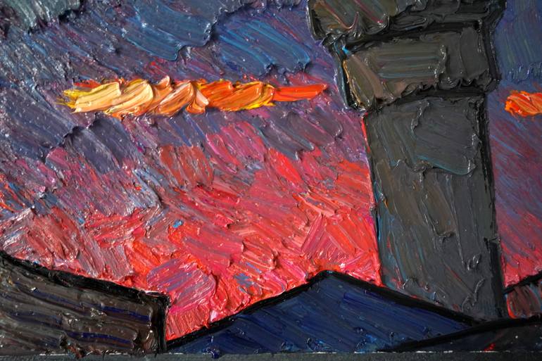 Original Expressionism Abstract Painting by Prisac Nicolae
